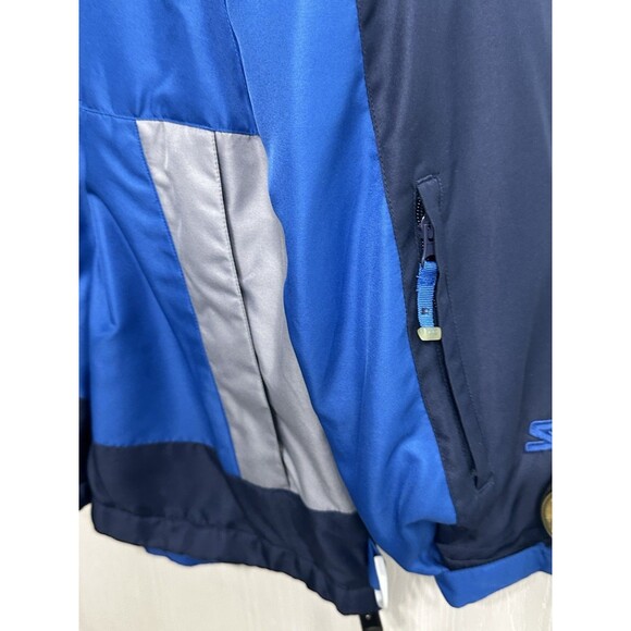 Vintage Starter Jacket Coat Men’s Blue Winter Ski Snow, Removable Hood M 38-40. - Picture 5 of 16